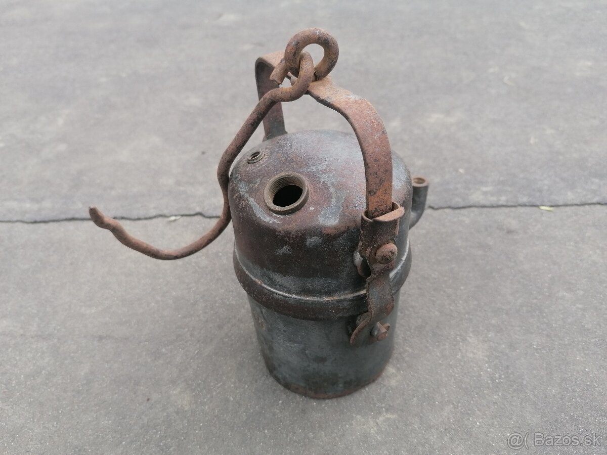 Predám starožitná karbidová lampa - 5