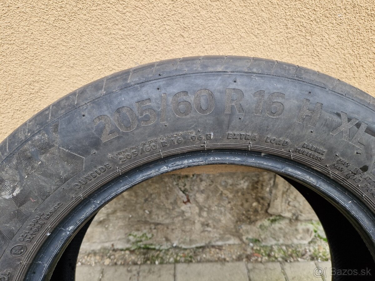 Letne pneumatiky 205/60 r16 Continental - 5