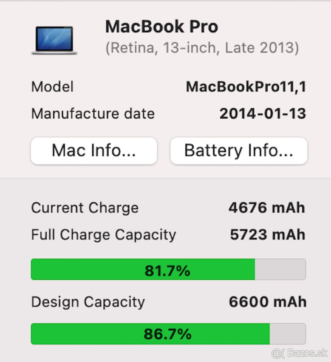 Apple MacBook Pro 13, 250 GB - 5