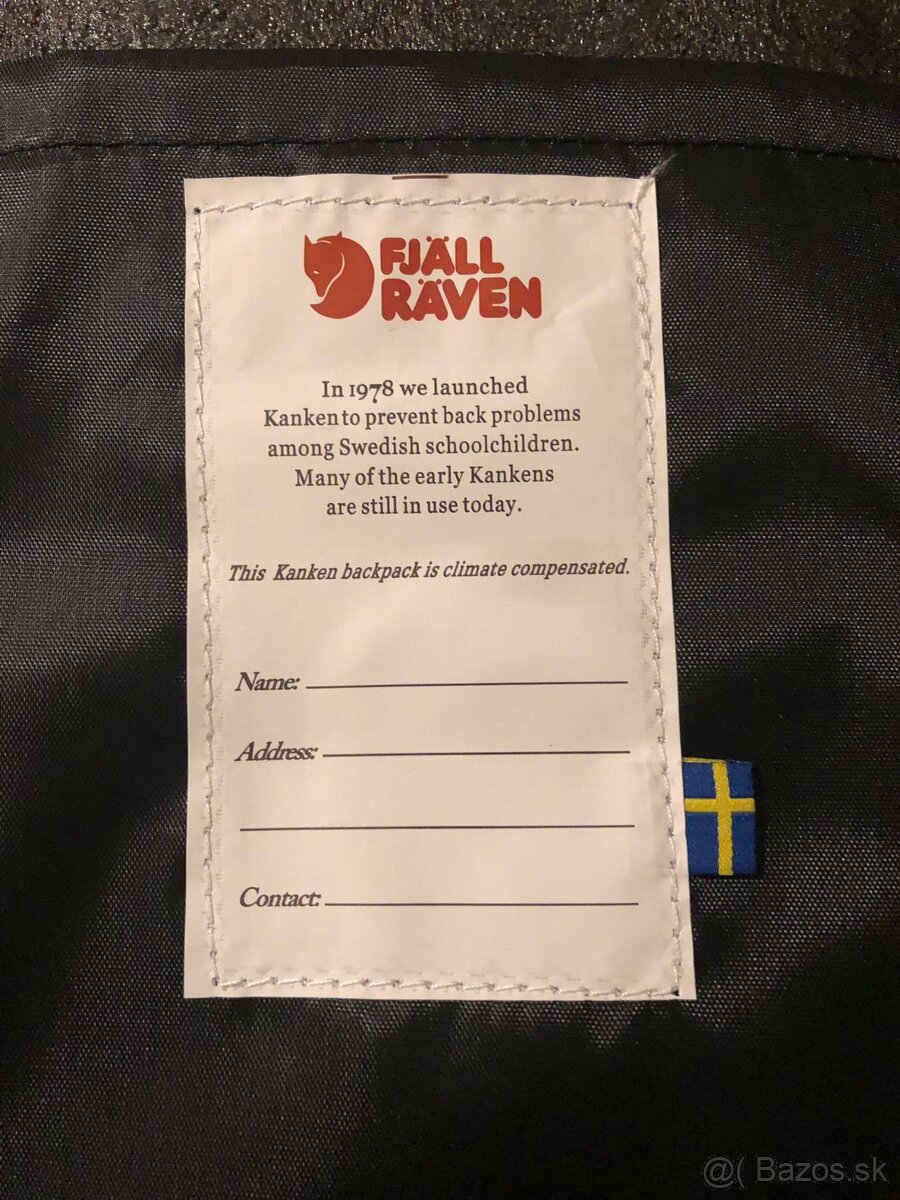 Batoh Fjällräven Kanken čierny s čiernymi prvkami - 5