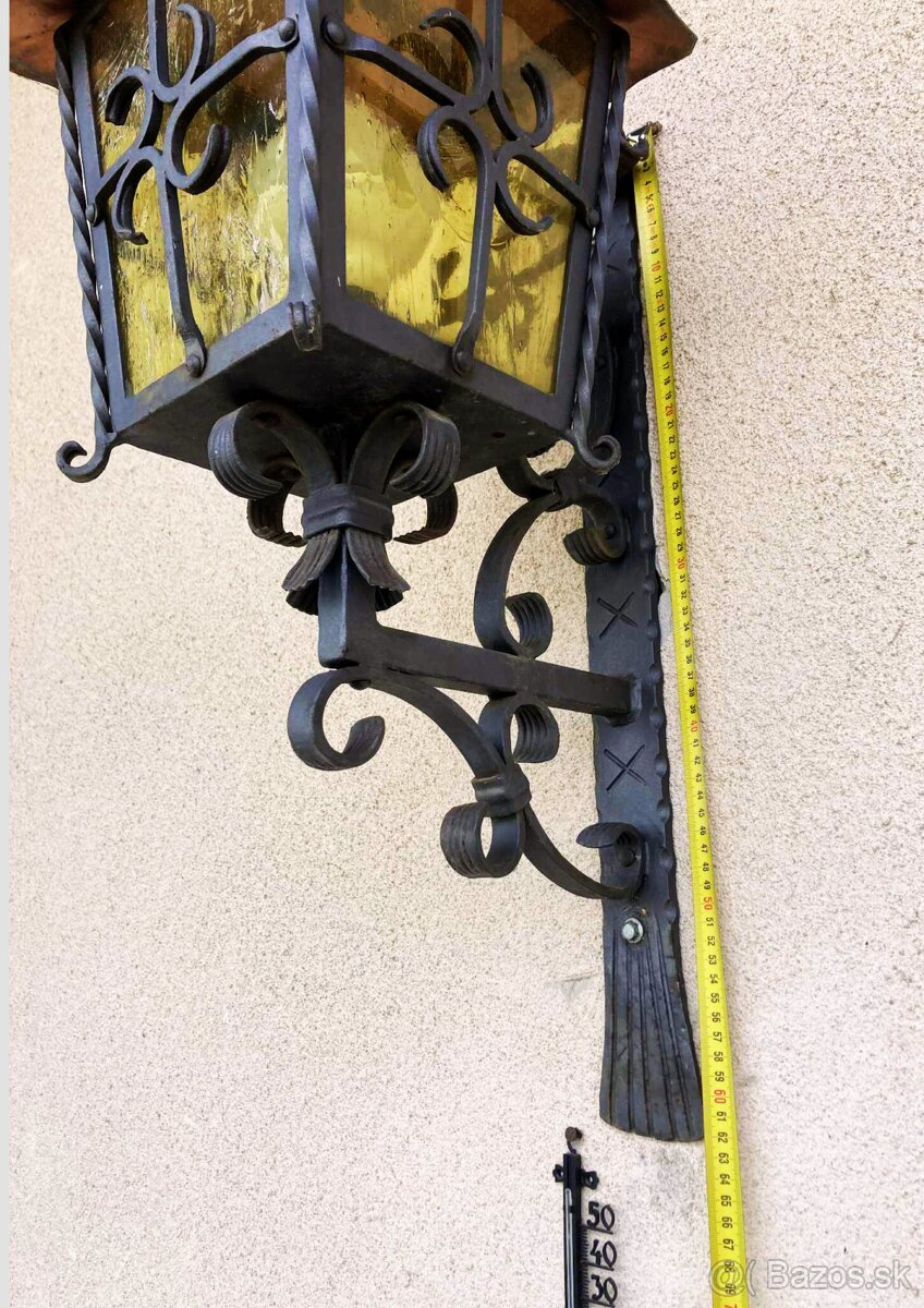 Kované železné nástenné svetlo do exteriéru - 5