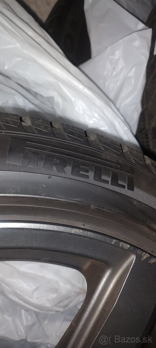Predám alu disky dotz 245/45 r19 zimne Pirelli - 5
