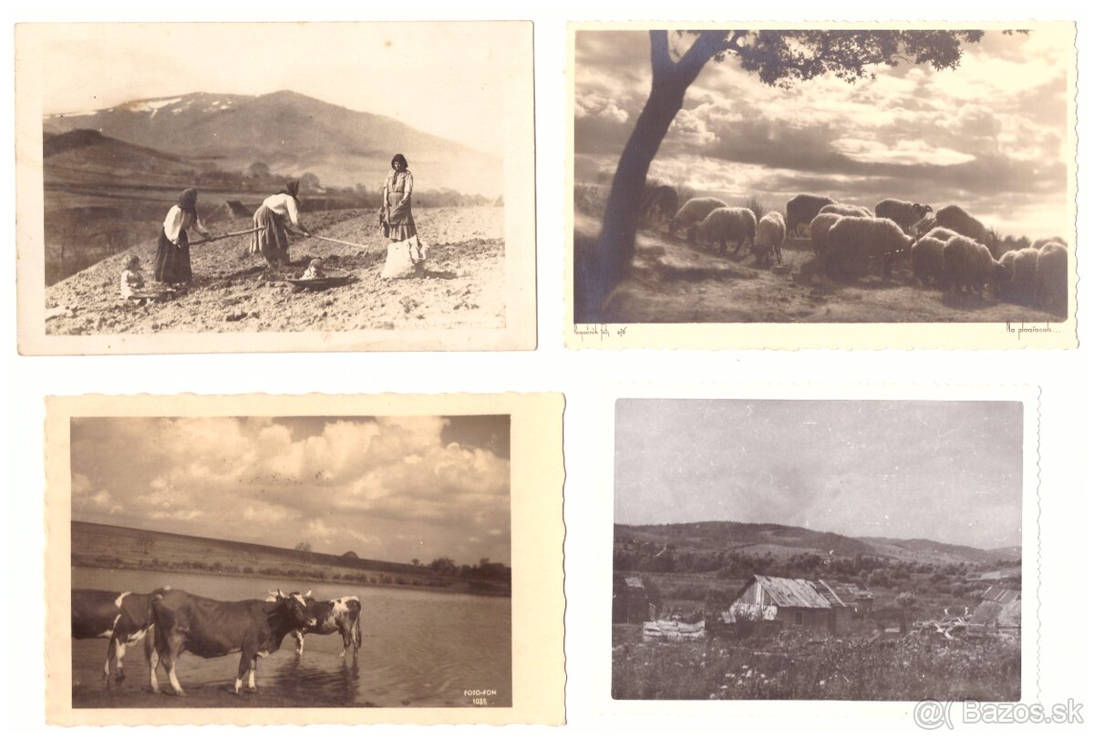 Pohľadnice čiernobiele krajina - 5