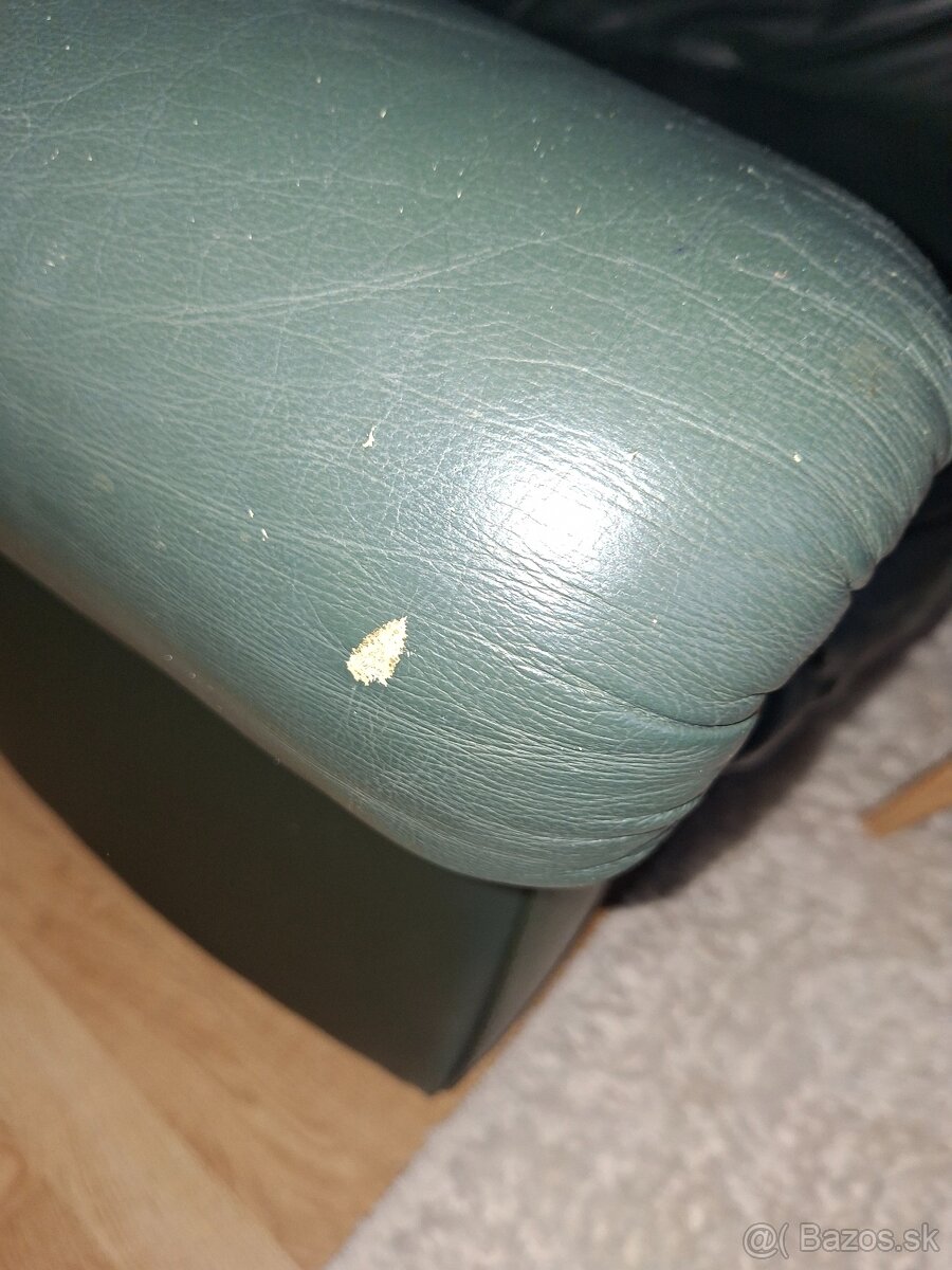 Kožená sedačka s kreslom - 5