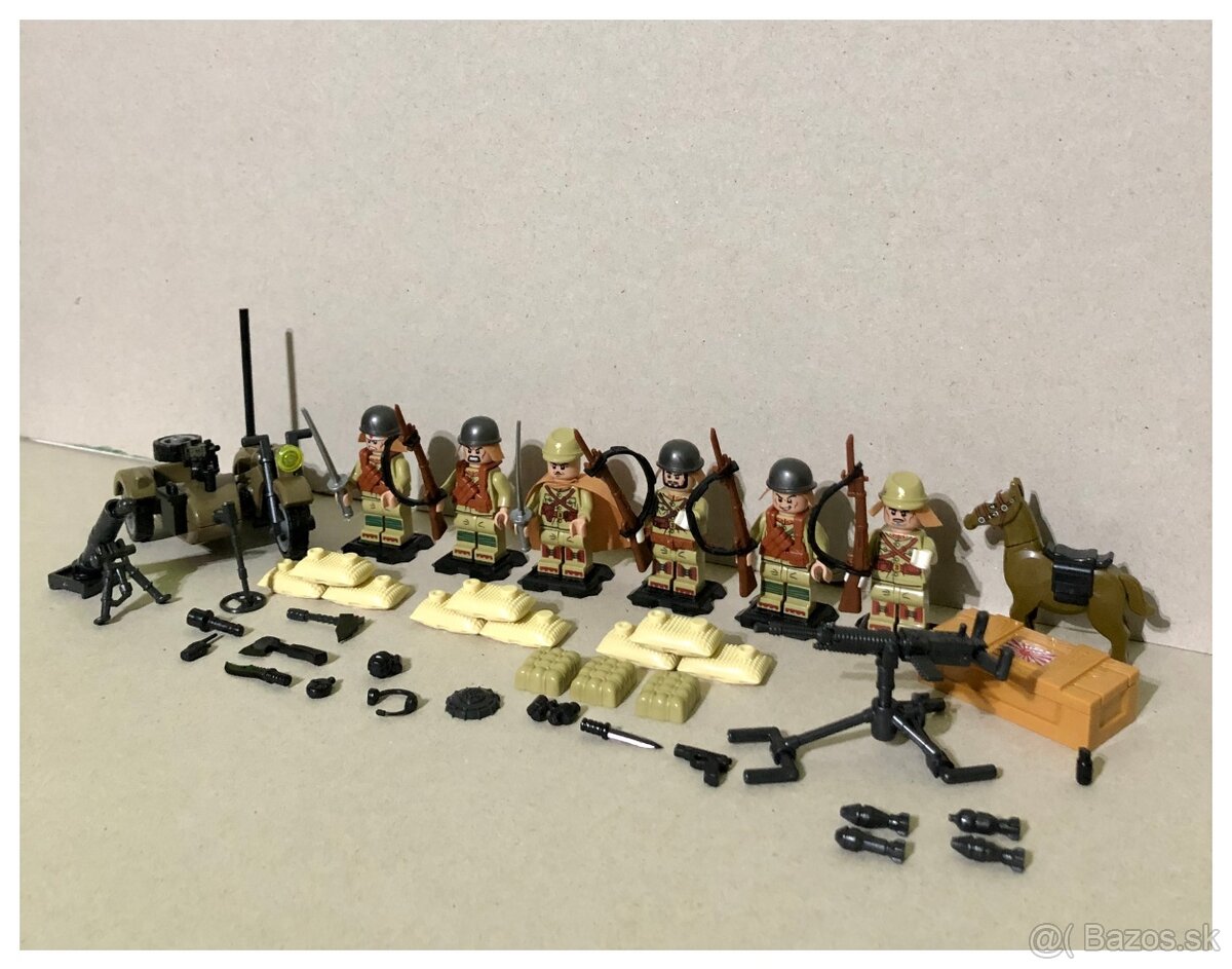 Rôzne sety vojakov 1 + doplnky - typ lego - 5
