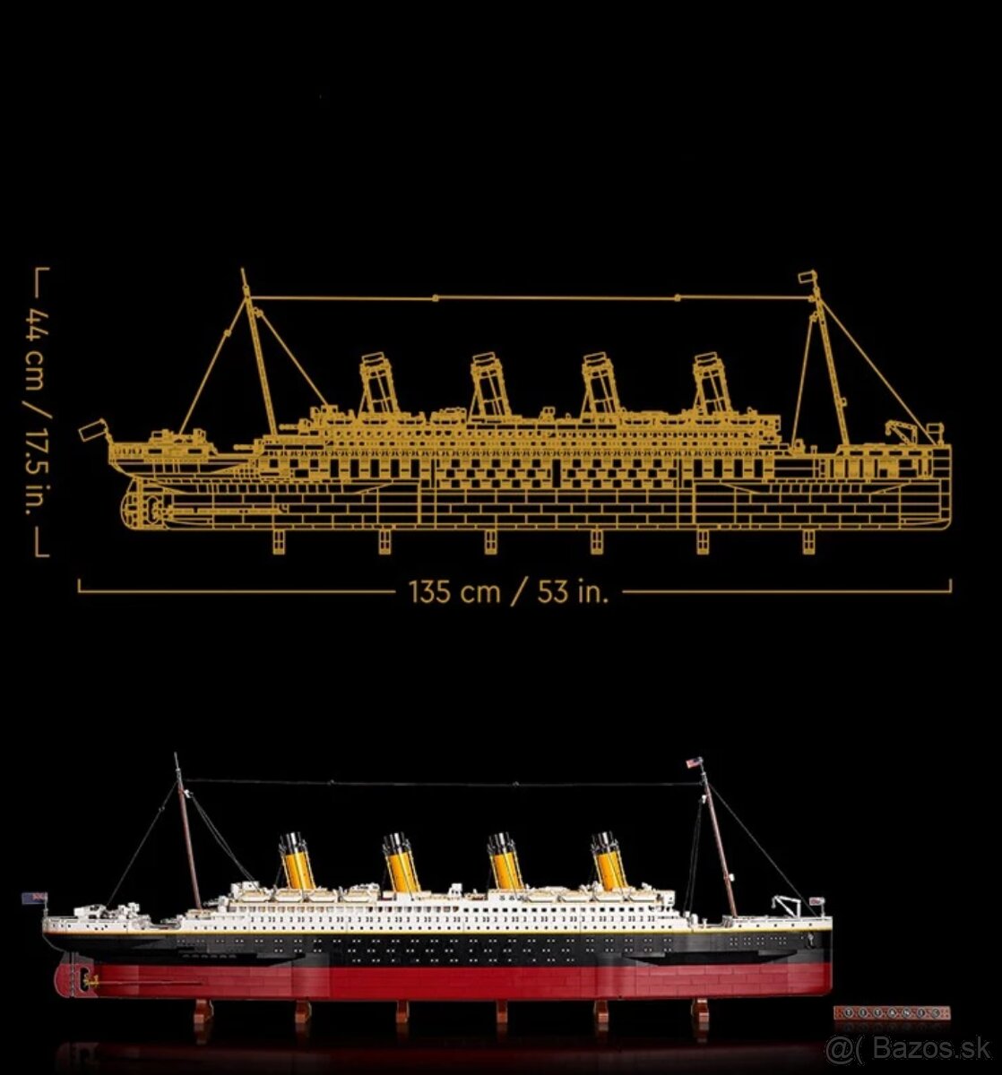 Stavebnica TITANIC + EIFFEL TOWER - nové, nehrané - typ lego - 5