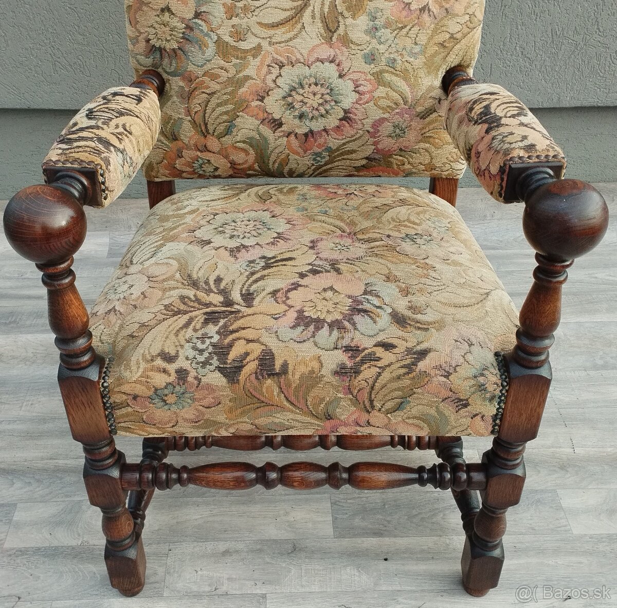 Kreslo starožitné v štýle Ľudovíta XIII . - 5
