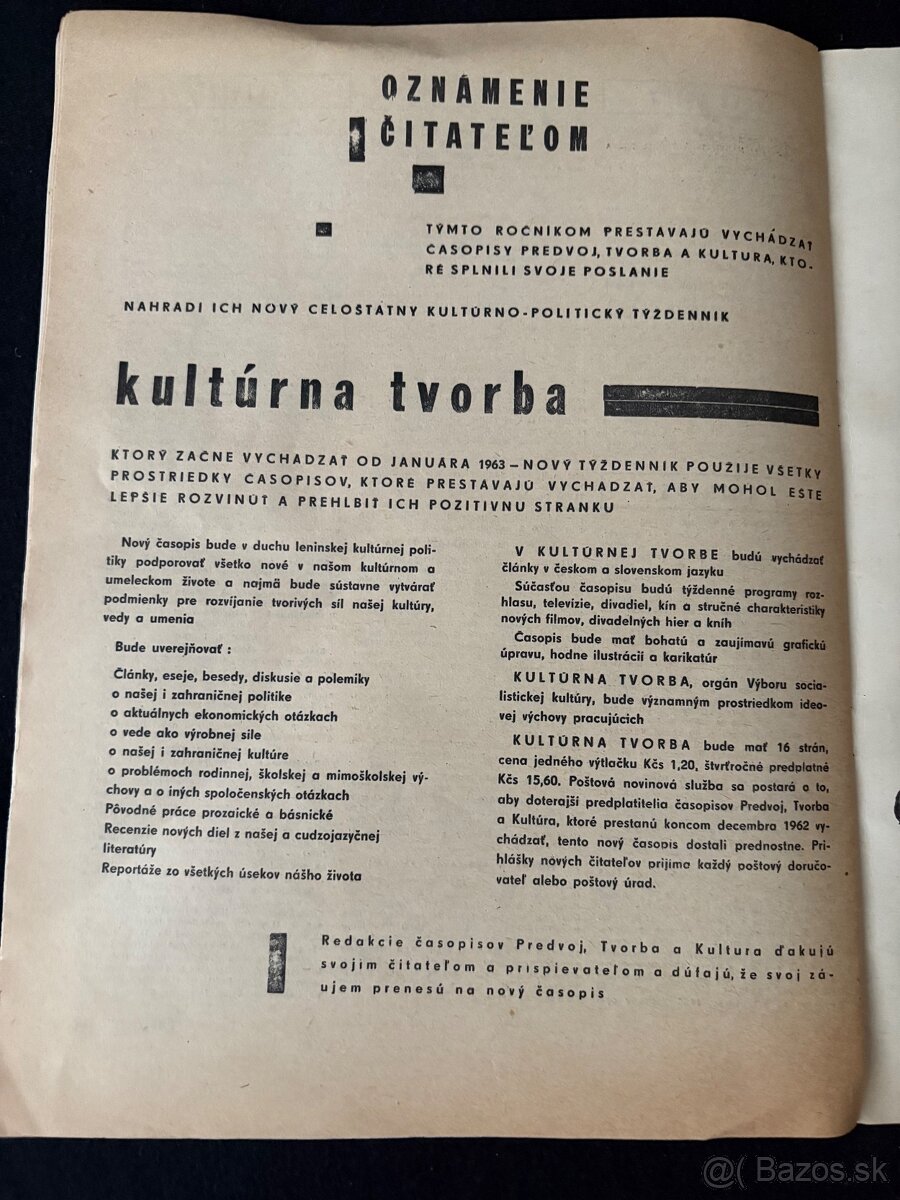 Predvoj č. 52 / 1962 – pôvodné vydanie, - 5