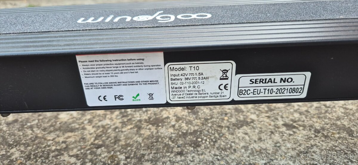 Elektrokolobržka Windgoo T10 - 5