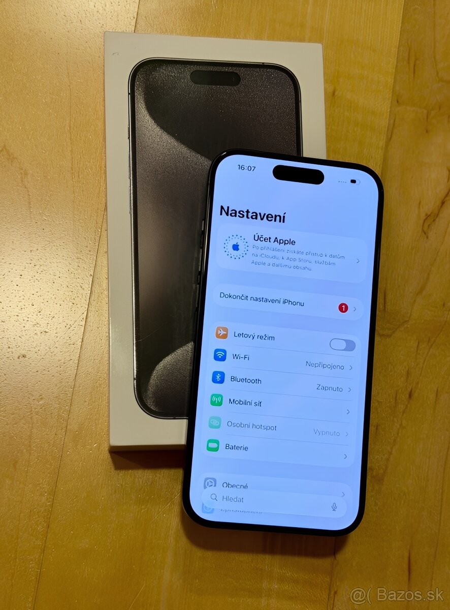 IPhone 15 Pro Black Titanium BATERIE 100% TOP - 5