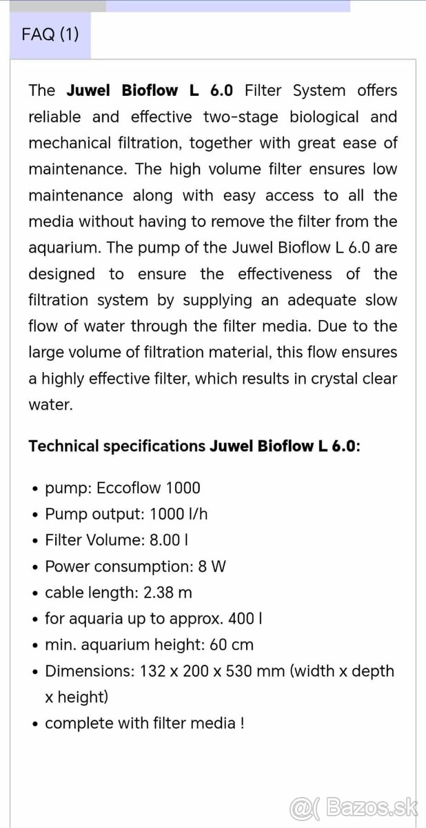 Juwel bioflow 1000 - 5