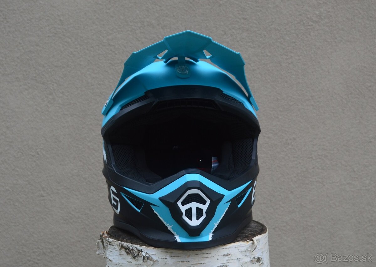 Prilba helma shot matná modrá čierna. - 5