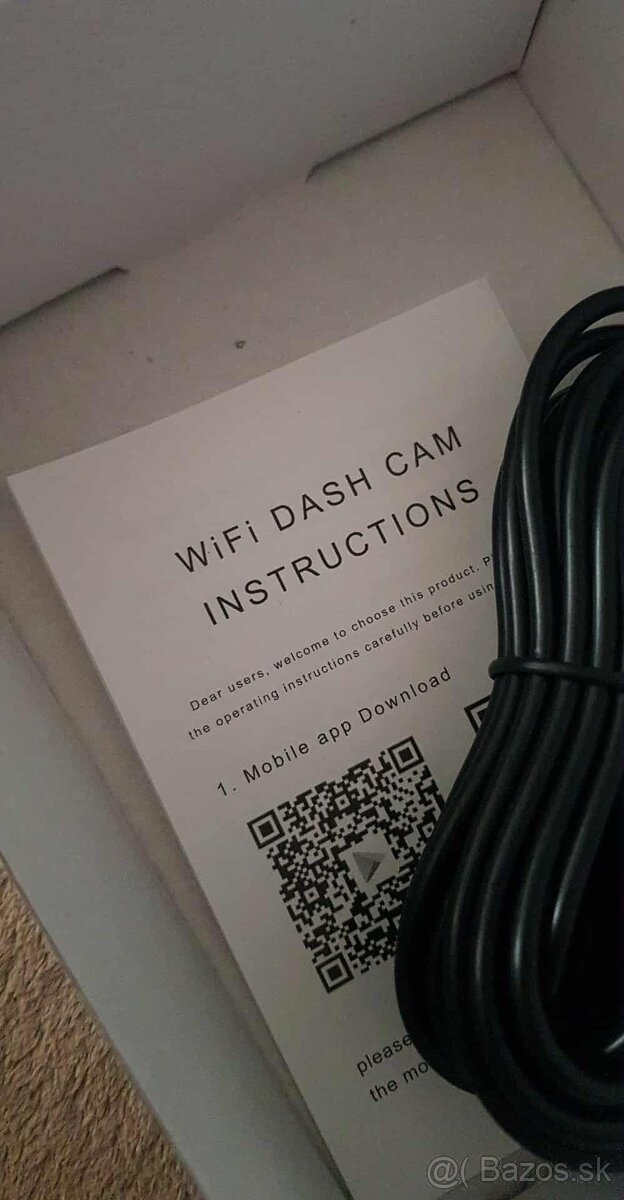 Predám kameru do auta – WiFi Full HD Dash Cam so Sony snímač - 5