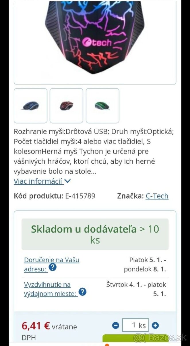 Herná klávesnica, myš - 5