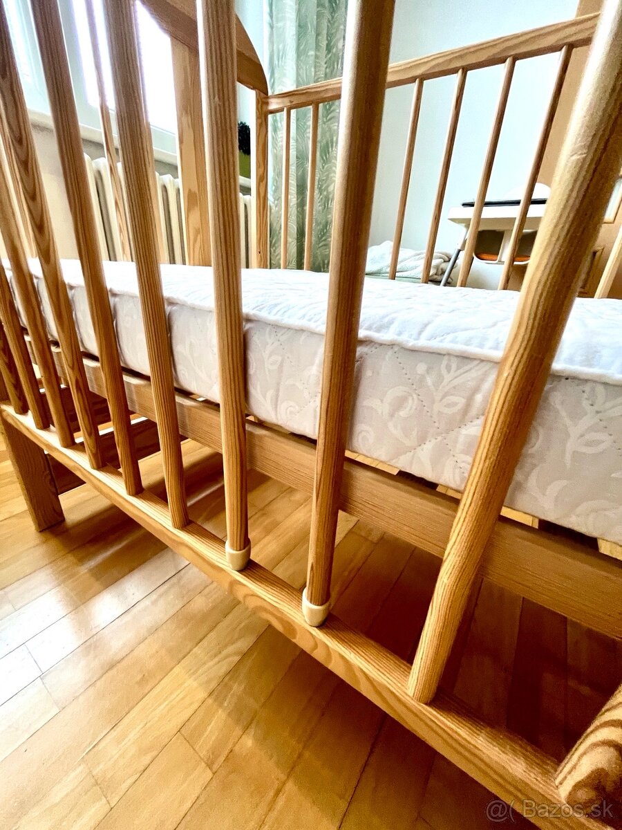 Detská postieľka drevená - 5