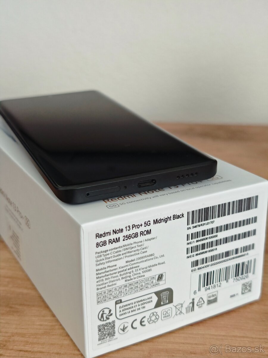 Xiaomi Redmi Note 13 pro+ 5G Midnight Black - 5