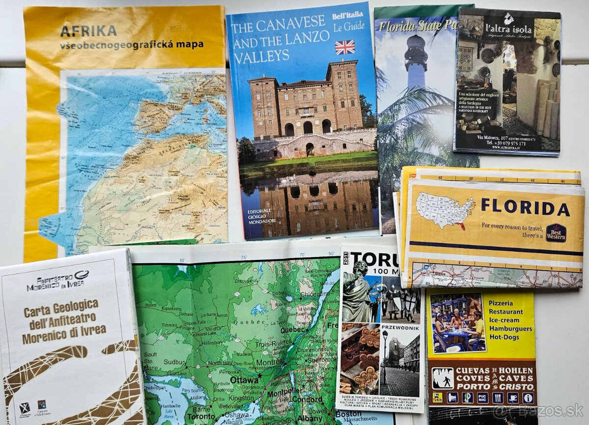 rozne mapy, plany miest, turisticki sprievodcovia - 5