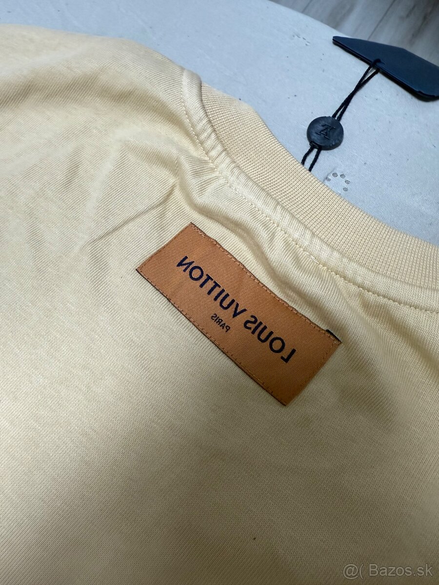 Louis Vuitton pánske tričko – béžové, veľkosť XXL - 5