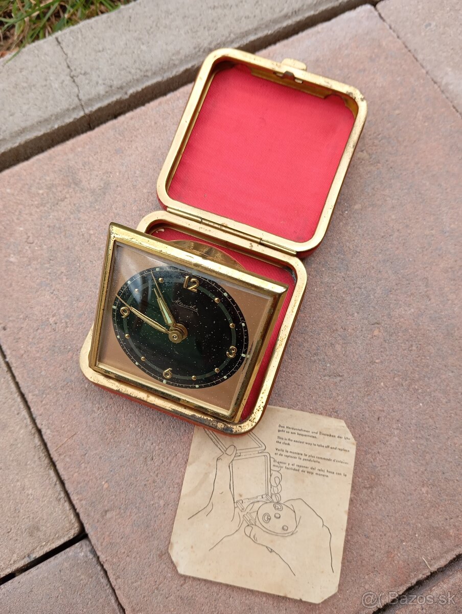 Starožitné cestovné budíky: Europa, Mauthe, Junghans. - 5