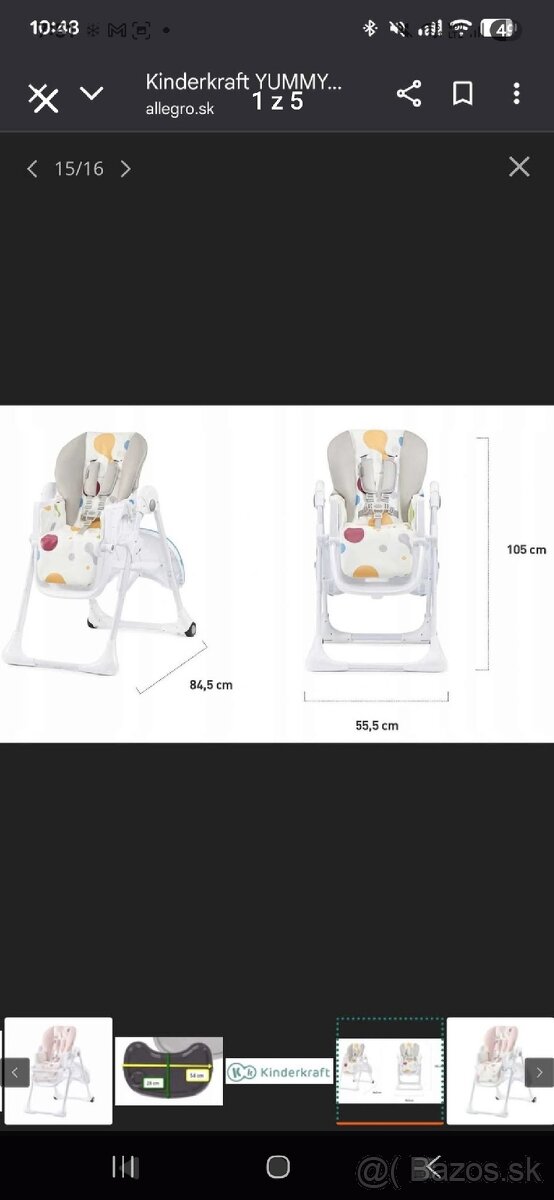 Detská jedálenská stolička - 5