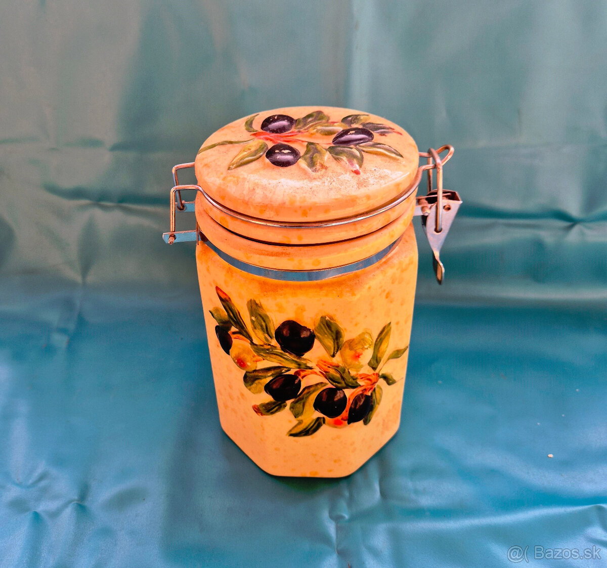 Keramické dózy - Provensálsky štýl - 3 ks - 5