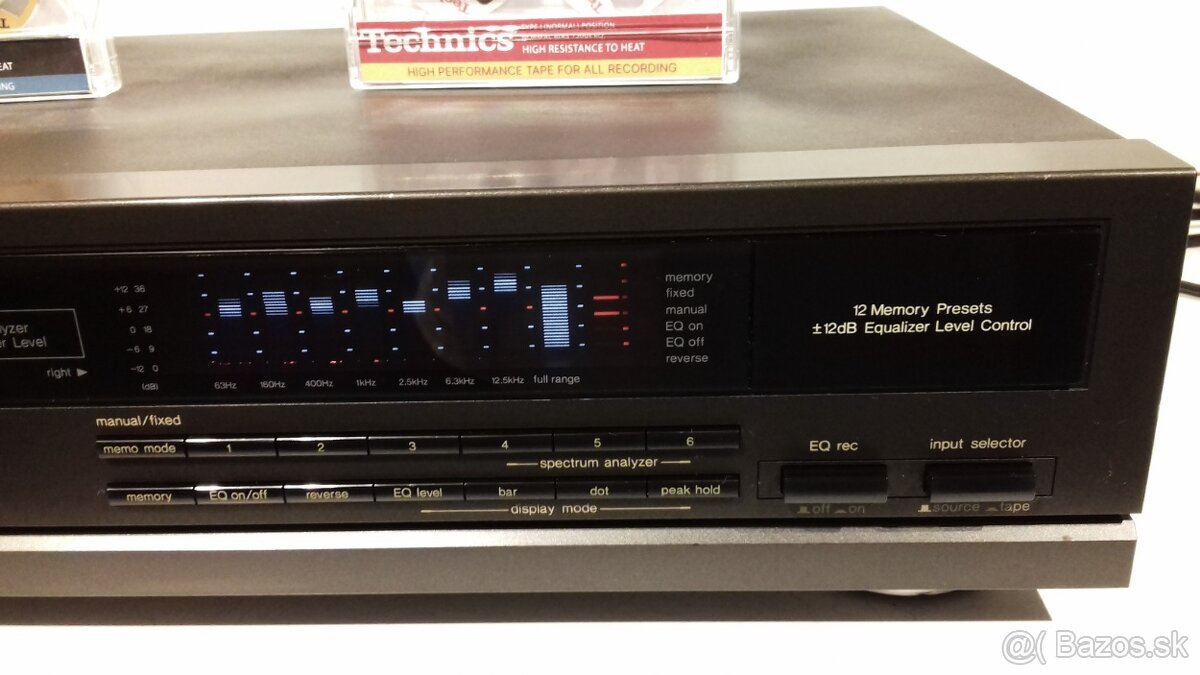 2x7 pasmovy GRAFICKY equalizer TECHNICS SH-GE70, Japan, AE73 - 5