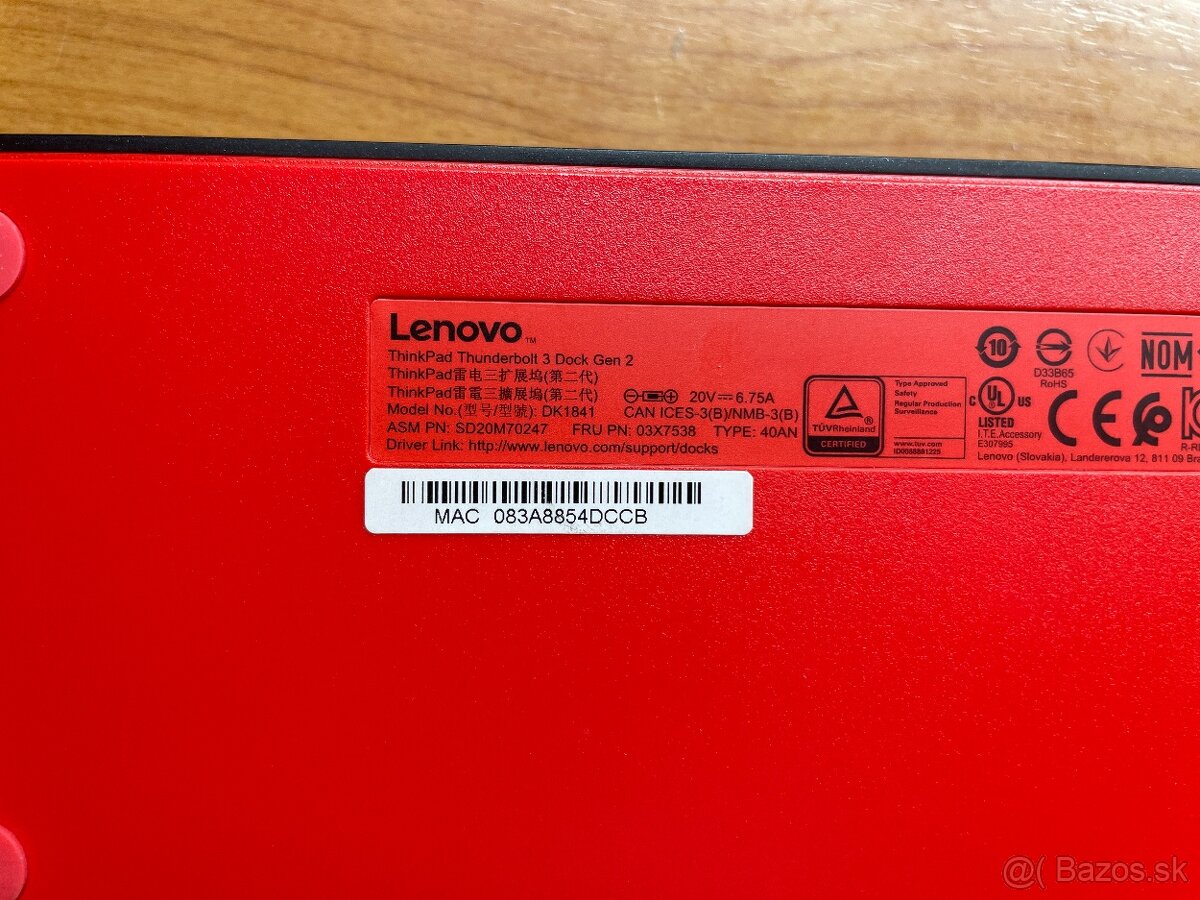 Lenovo Thinkpad thunderbolt 3 dock gen2 USB-C- dokovacia sta - 5