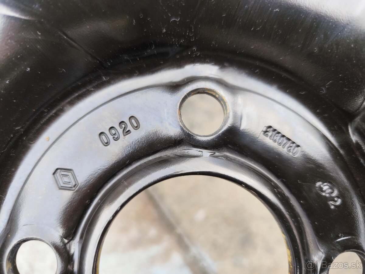 4x100 r16 plechové disky Renault, Dacia - 5