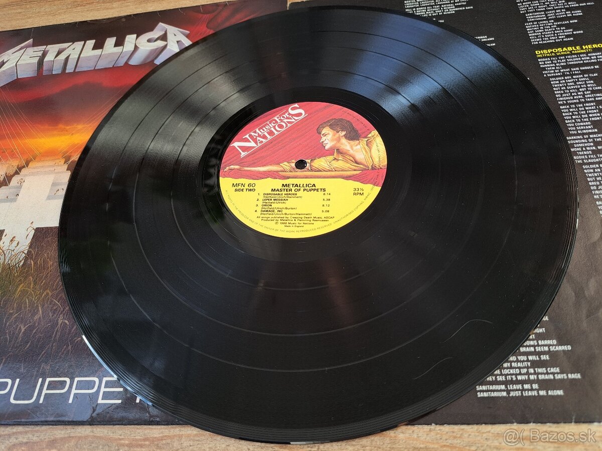 Lp METALLICA- Master of Puppets - 5