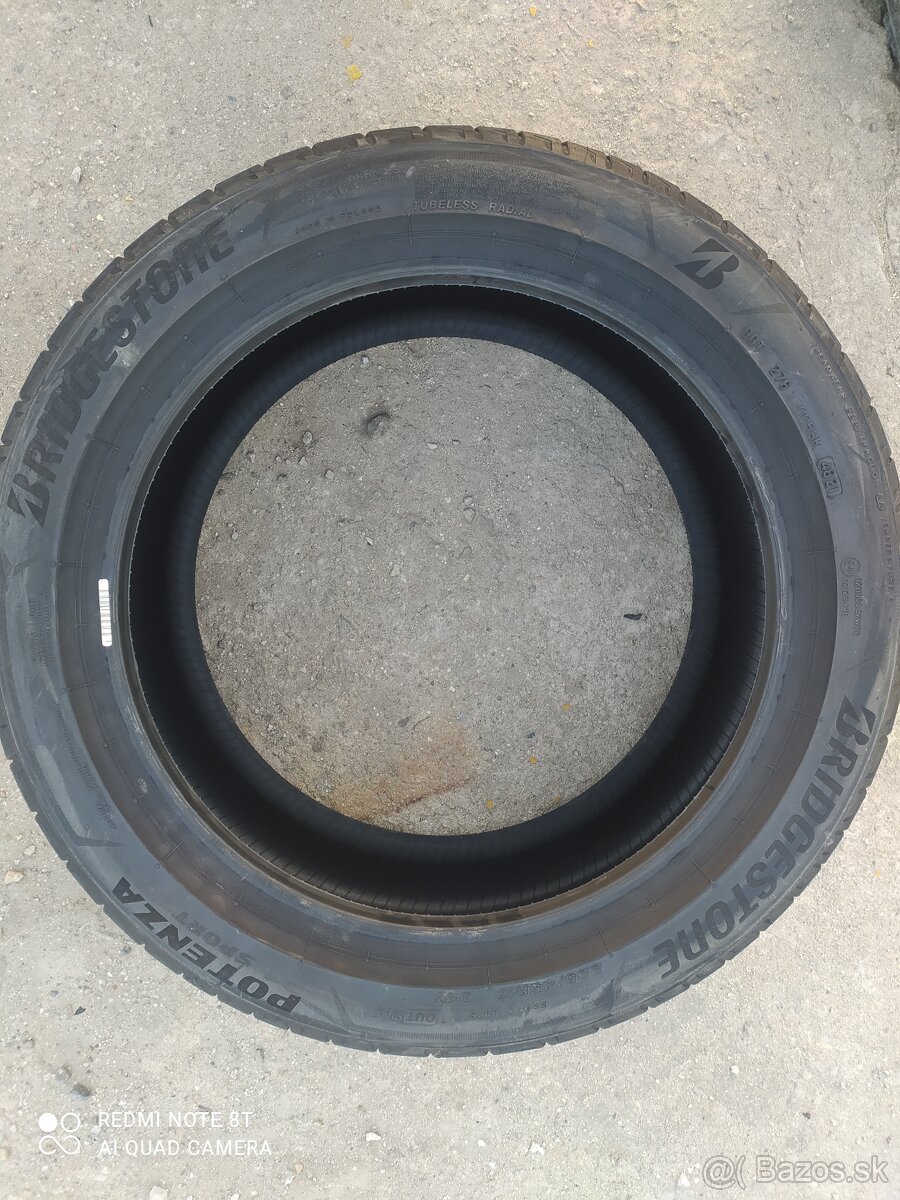 Predám nové pneu Bridgestone potenza sport 225/45/17 - 5