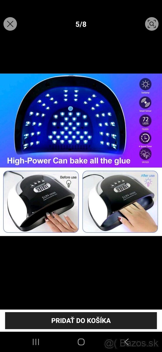 UV LED LAMPA NOVA, ZABALENA - 5