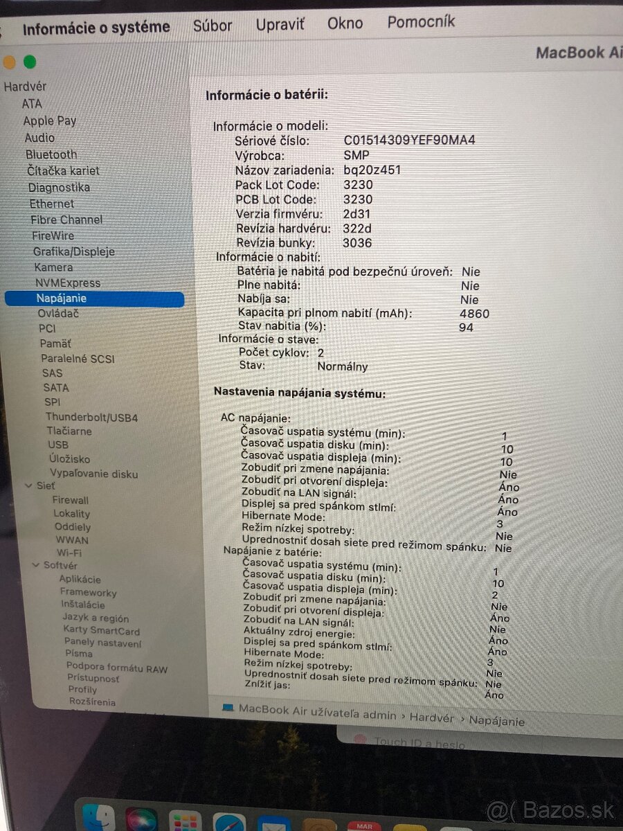 Apple MacBook Air (Retina, 13", 2019) Silver - Nová batéria - 5