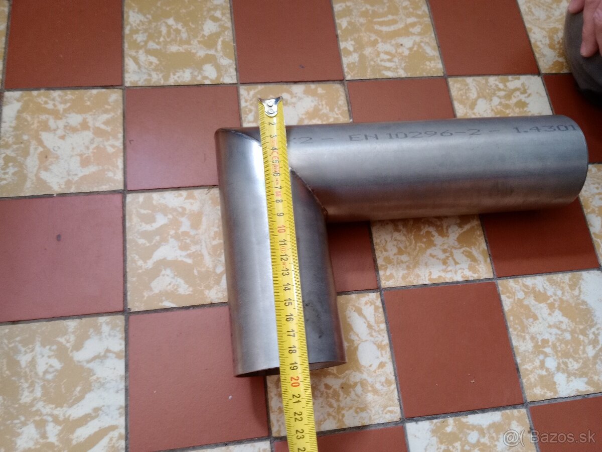 Predám nerezové koleno D80mm - 5