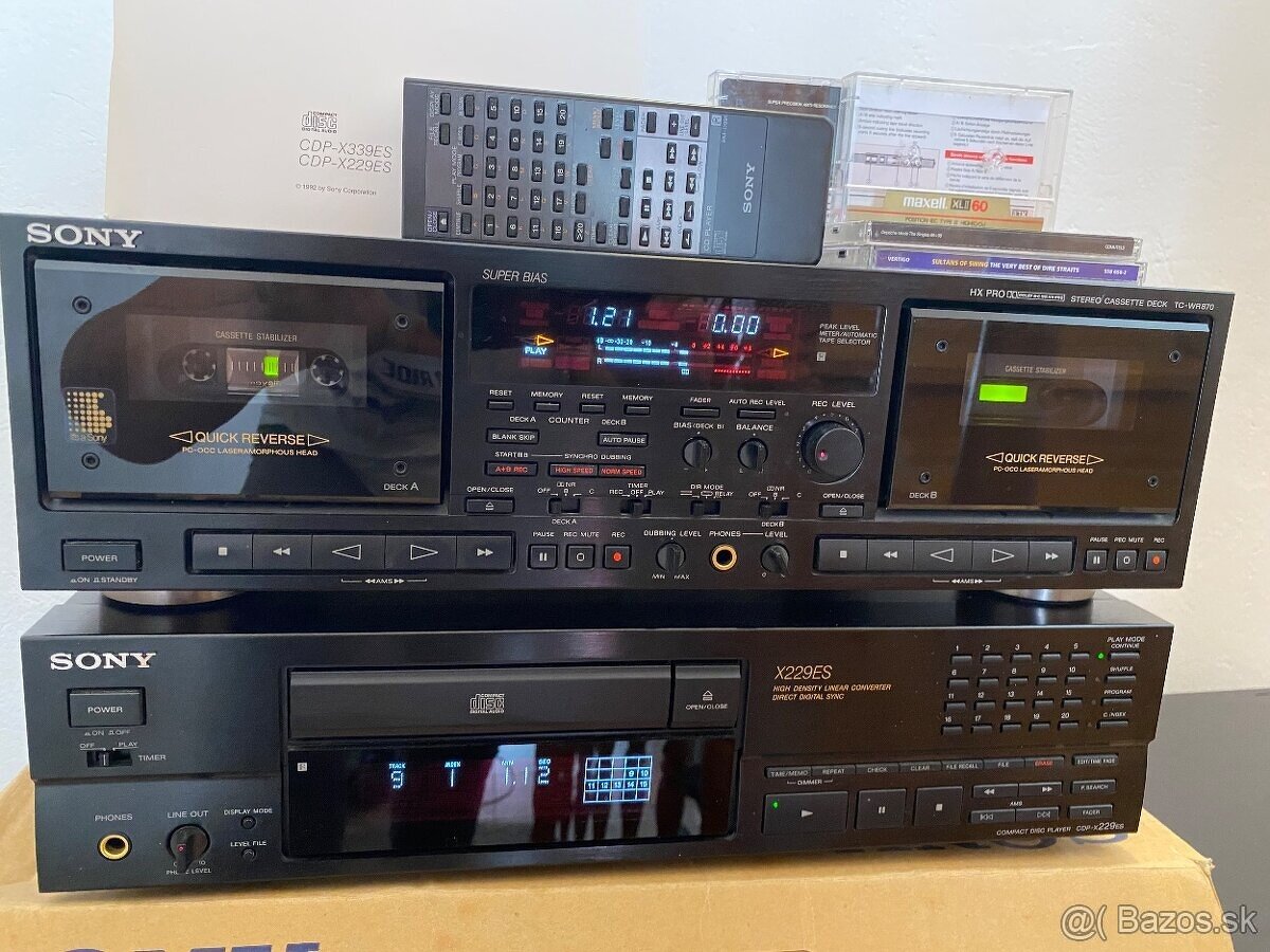 Predam 2 -kazetak a compact disc SONY ES - 5