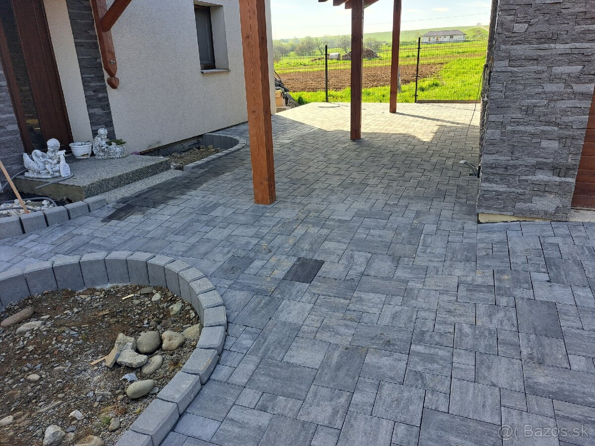 Pokládka zámkovej dlažby - 5