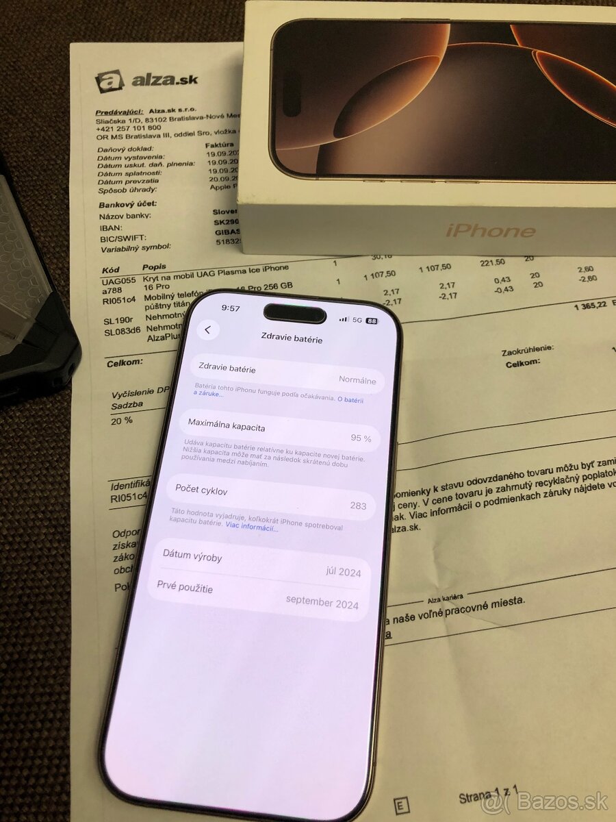 Apple iPhone 16 Pro 256GB Desert Titanium, TOP stav - 5