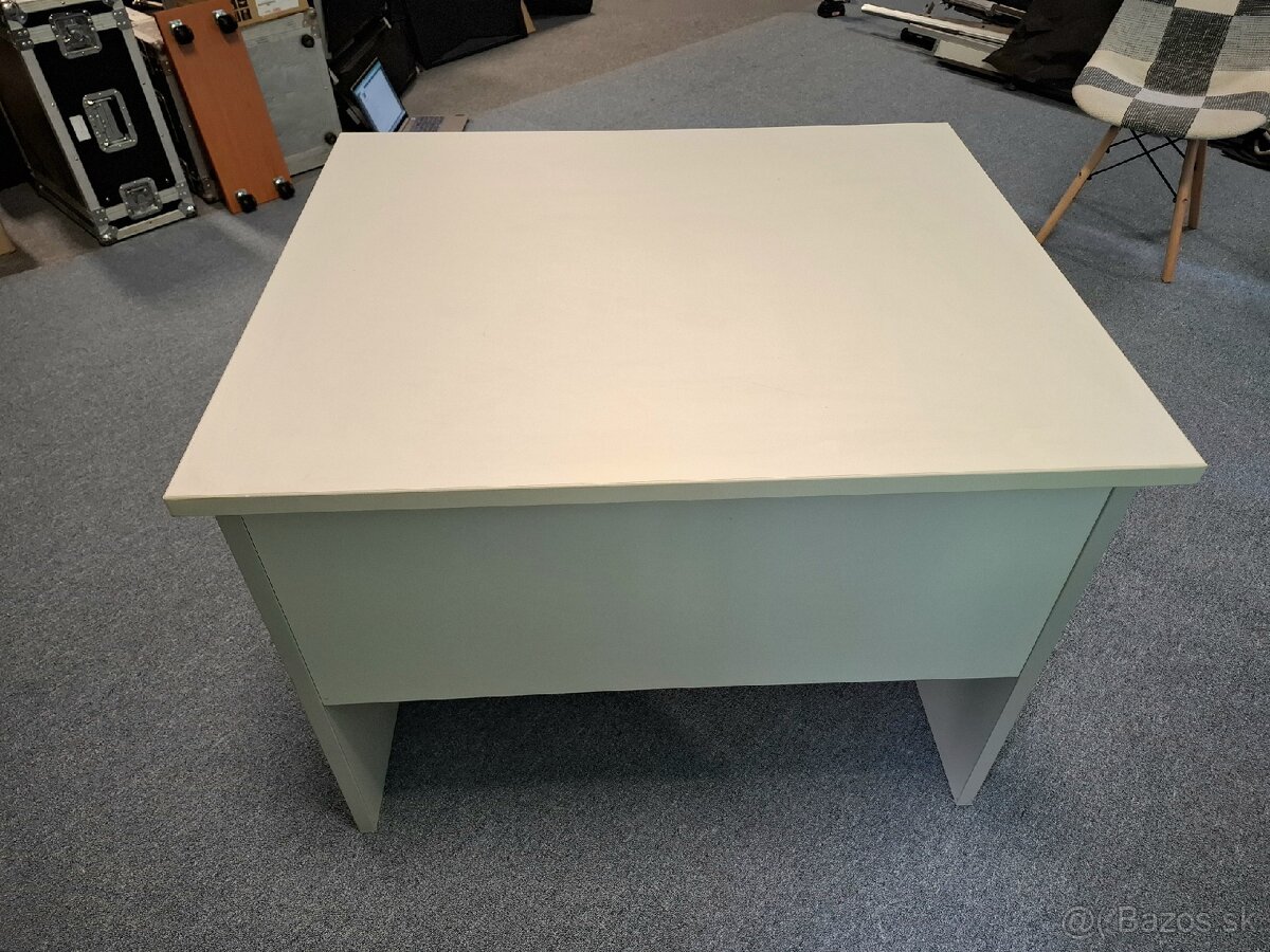 Kancelársky stôl sivý, hĺbka 80 cm - 5
