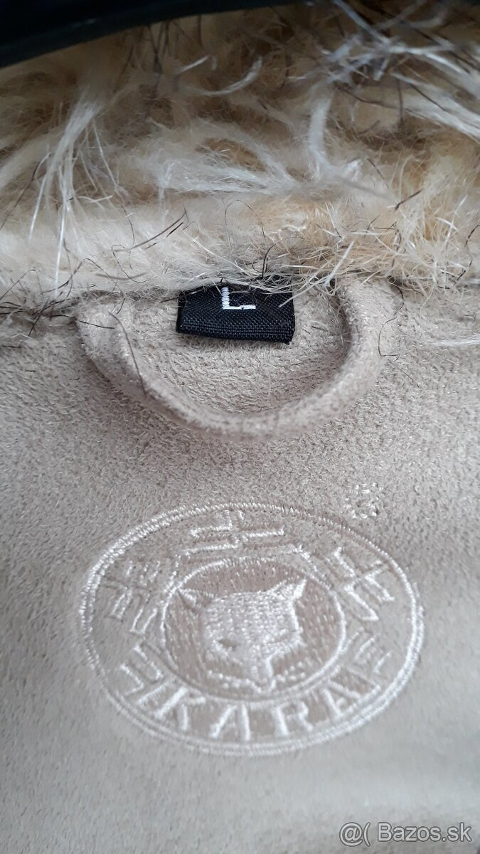 dámsky kožuch, kabát - veľkosť L - 5