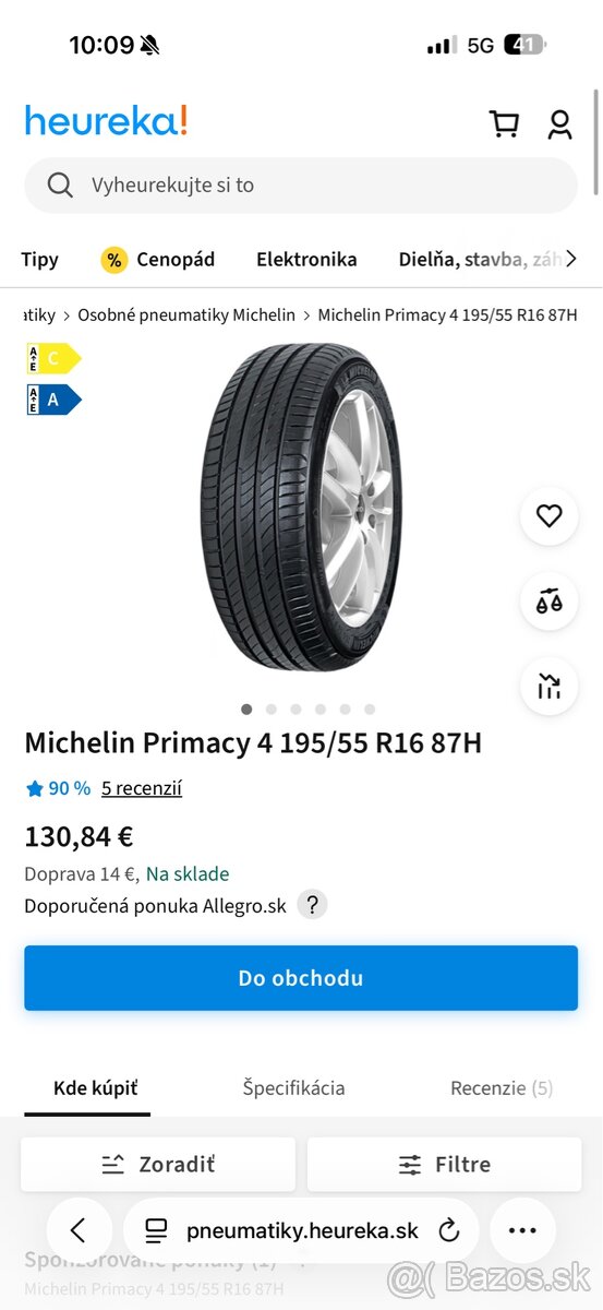 Michelin Primacy 4 195/55 R16 87H - 5