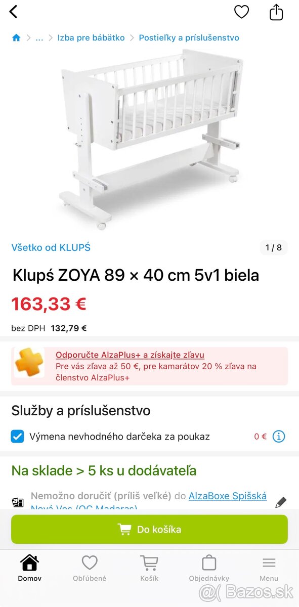 Kolíska / prístavná postieľka - 5