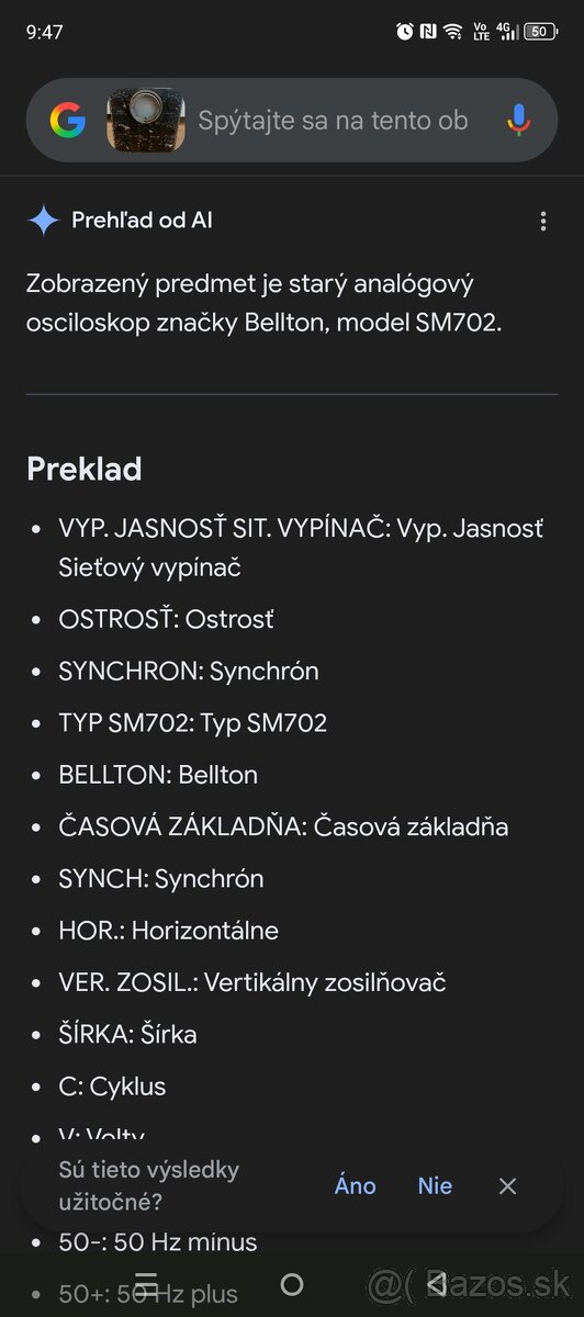 Osciloskop Bellton SM702 - 5