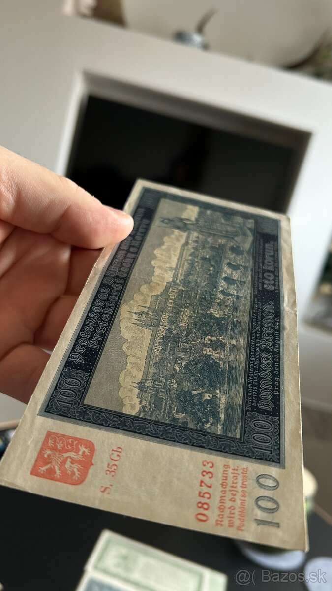 Bankovky Protektorát Neperforované aUnc/ XF - 5