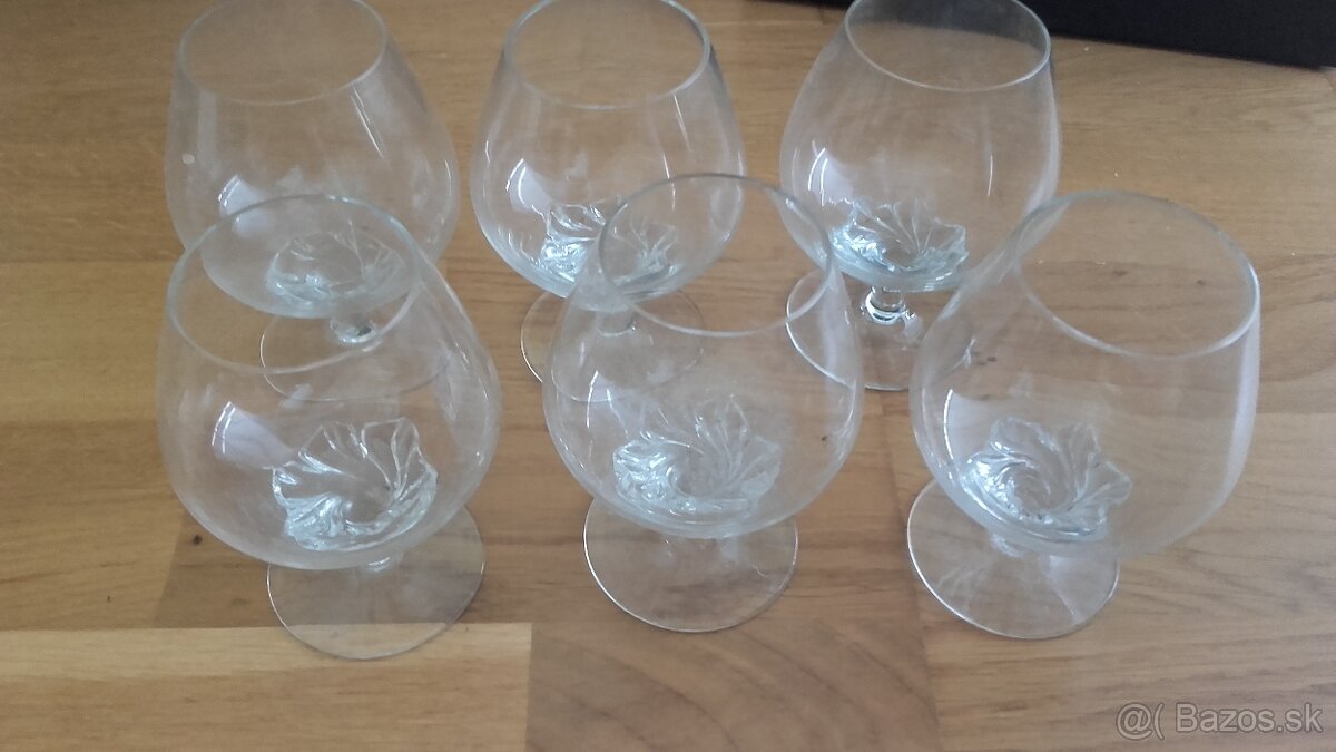 Sklenené sady - poháre, misy - 5