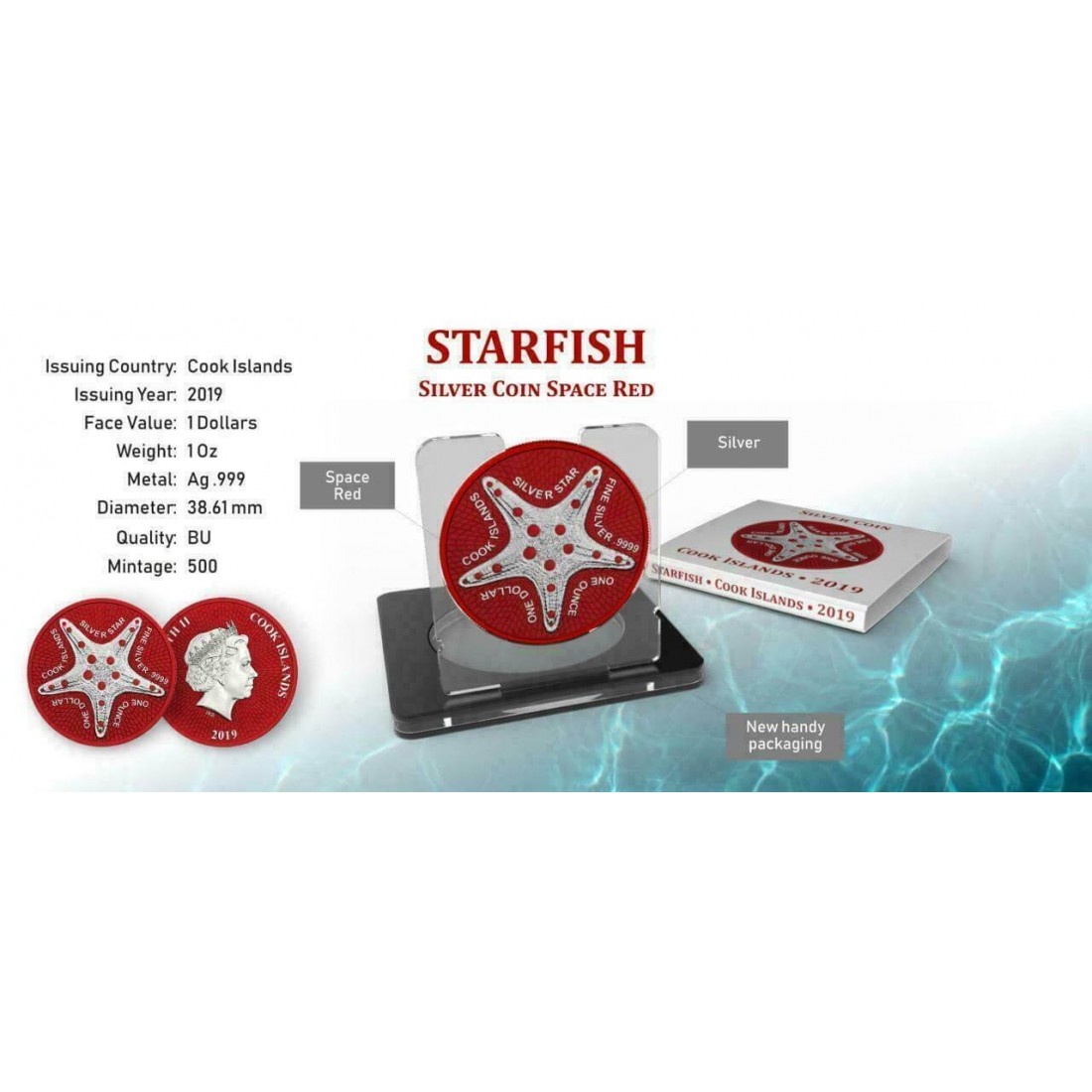 Investicne striebro mince minca Silverstar - 5