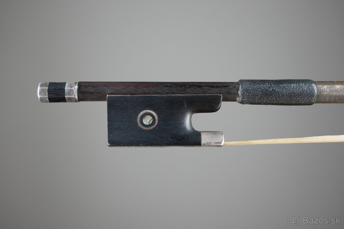 Husľový sláčik August Edwin Prager + certifikát a ohodnoteni - 5