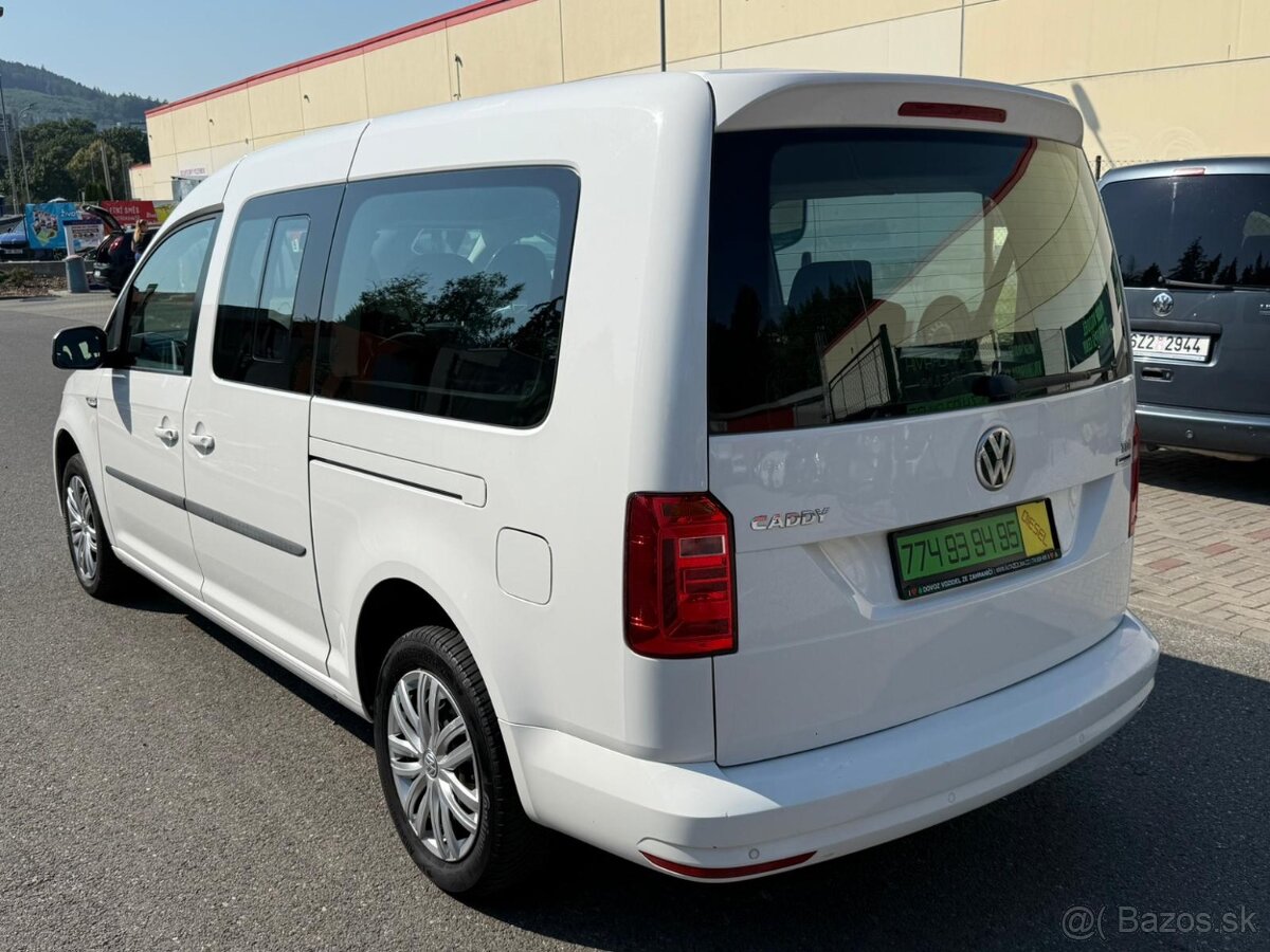 ► VW CADDY MAXI 2,0 TDI - 75KW, 7 MÍST, PARK. SENZORY ◄ - 5