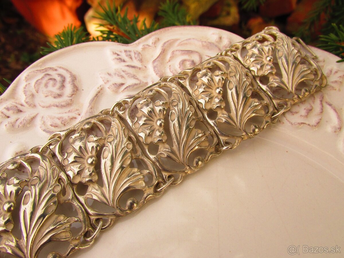 Starý strieborný náramok, Ag 925 - 5