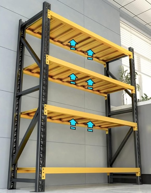 Kovový regal 2m, nosnosť 1200kg - 5