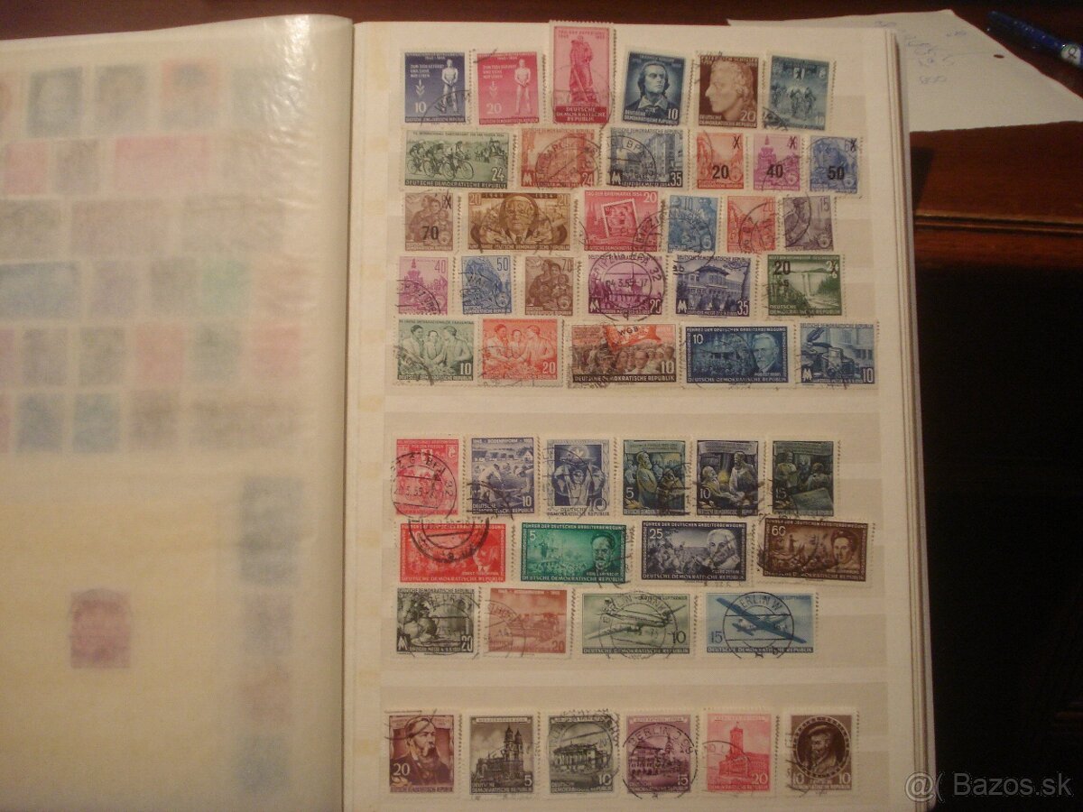 16 stranový album A4 + 600 rôznych známok NDR - 5