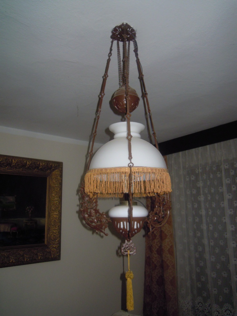Starožitný luster/lampa - 5